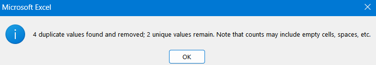 Method 1: Using Excel’s Built-In “Remove Duplicates” Feature