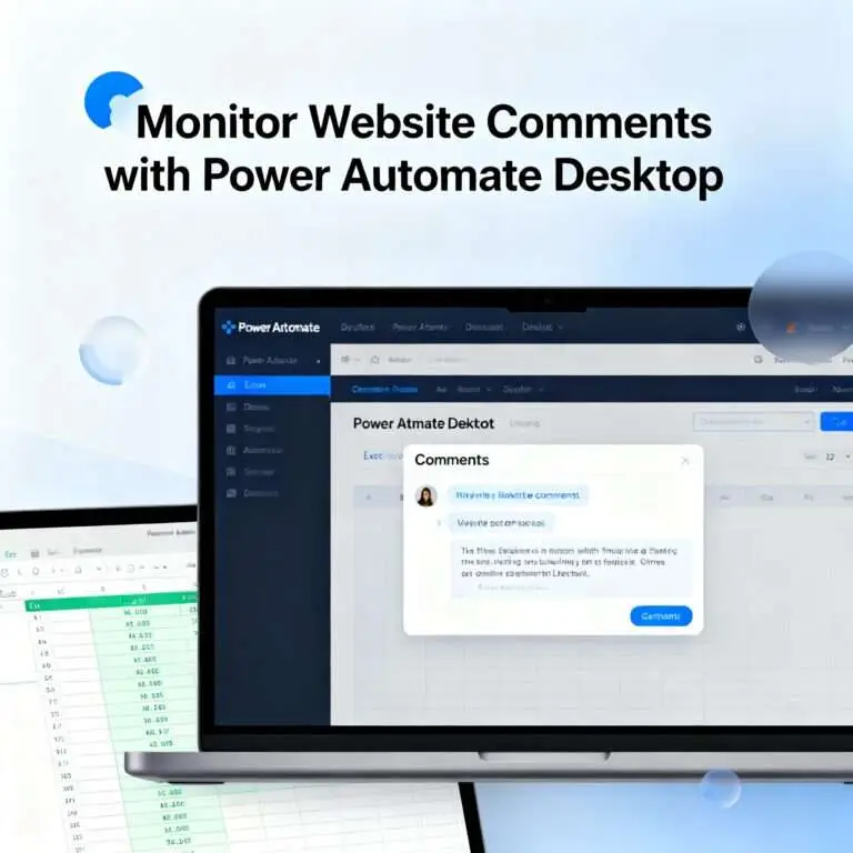 Monitor Website Comments with Power Automate Desktop MAIN