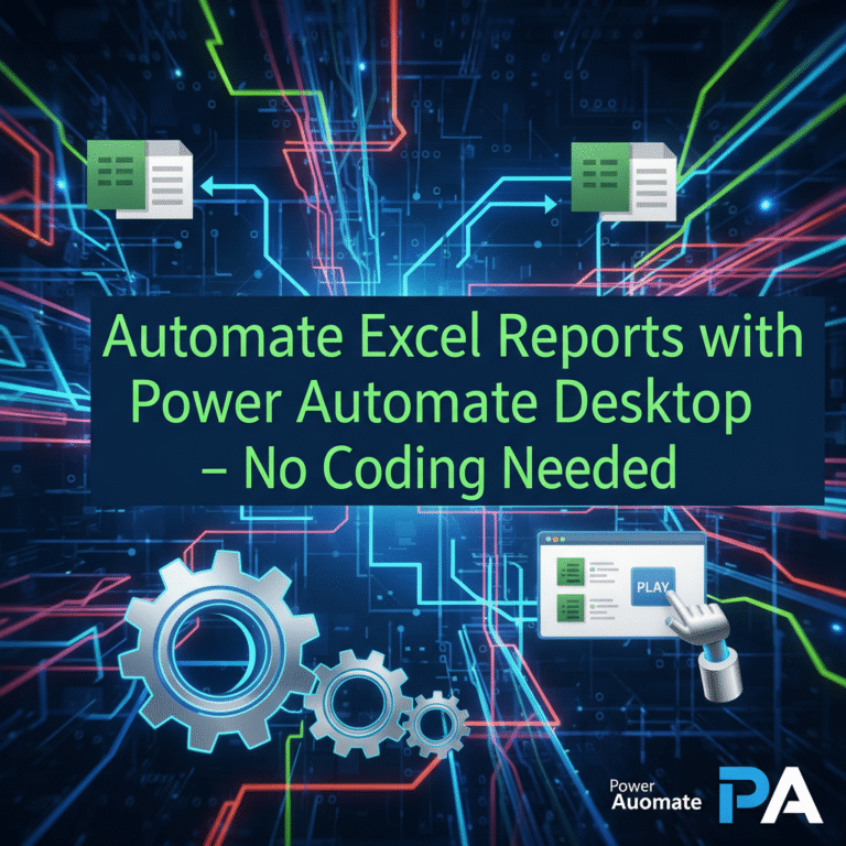 CREATE AN IMAGE FOR TEXT Automate Excel Reports with Power Automate Desktop – No Coding Needed WITH MARVELLOUS AND ATTRACTIVE BACKGROUND
