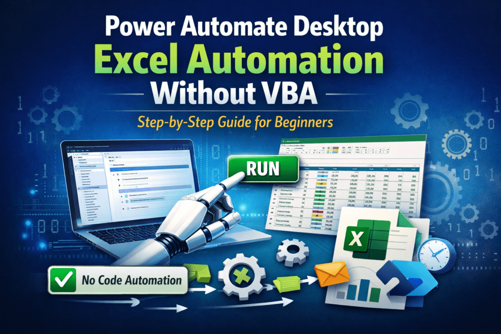 Power Automate Desktop Excel Automation Without VBA